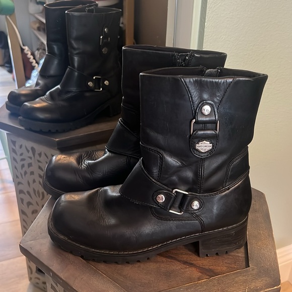 Harley-Davidson Shoes - Harley Davidson, Alivia Harness boots, leather 8.5